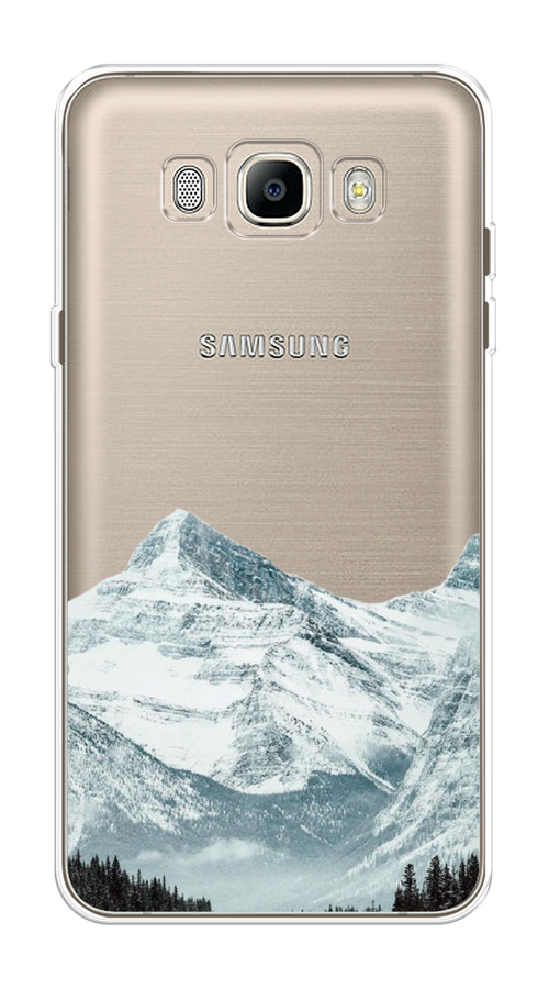 

Чехол на Samsung Galaxy J5 2016 "Горы арт 1", Белый;зеленый, 22750-2