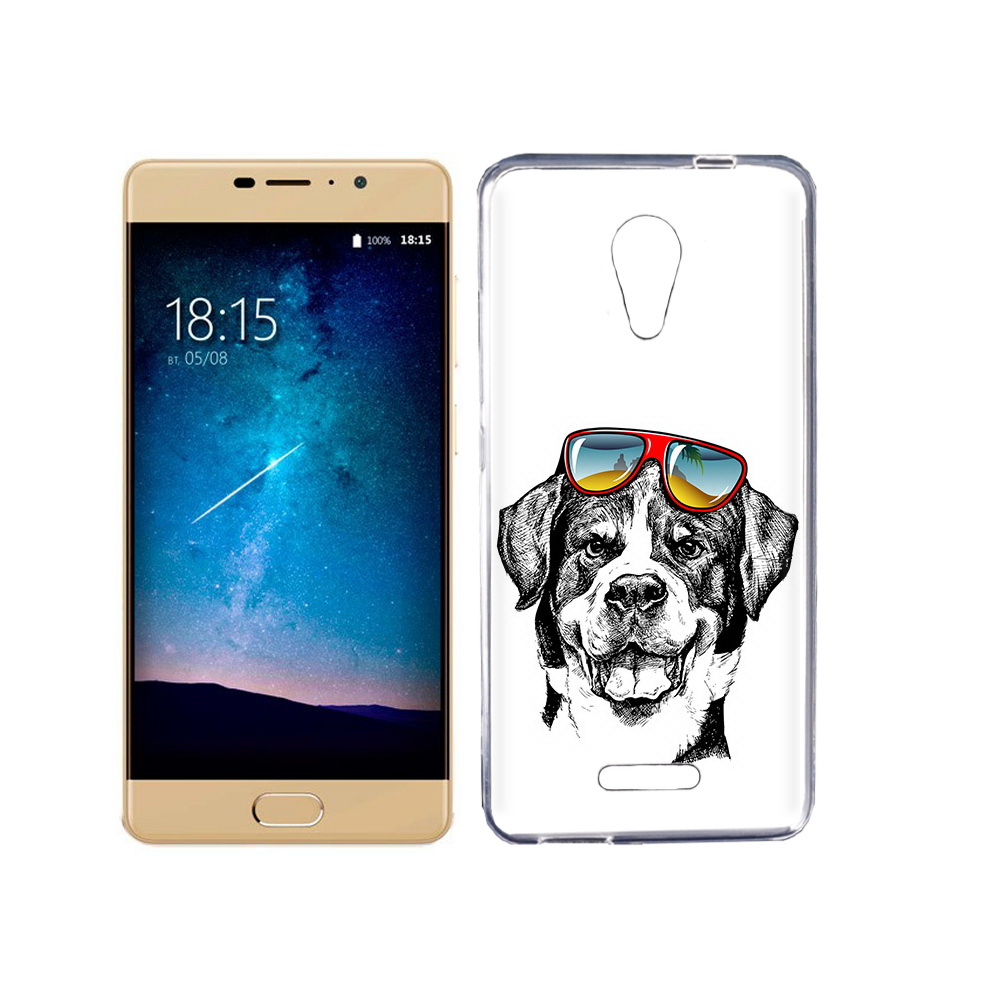 

Чехол MyPads Tocco для BQ 5201 Space счастливая собака, Прозрачный, Tocco