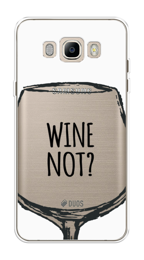 

Чехол на Samsung Galaxy J5 2016 "Wine not white", Белый, 22750-6