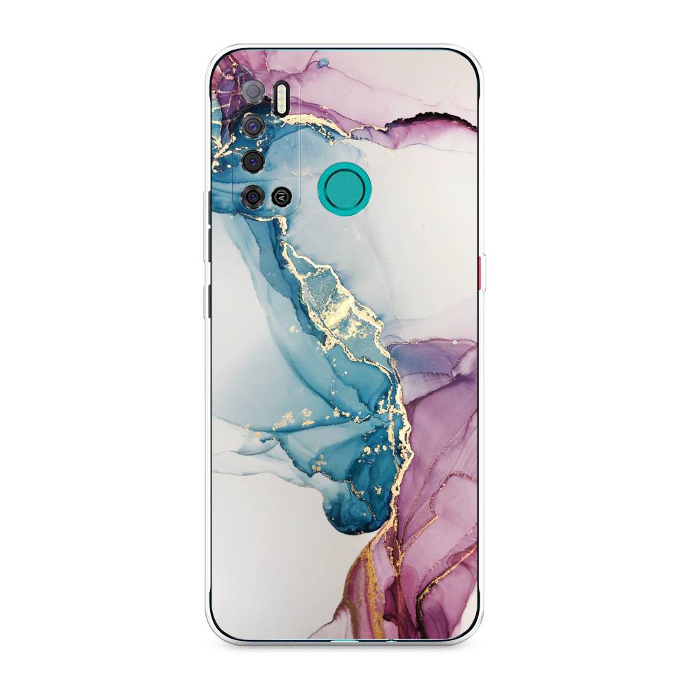 

Чехол на Tecno Pouvoir 4 "Розовые разводы рисунок", 300350-3