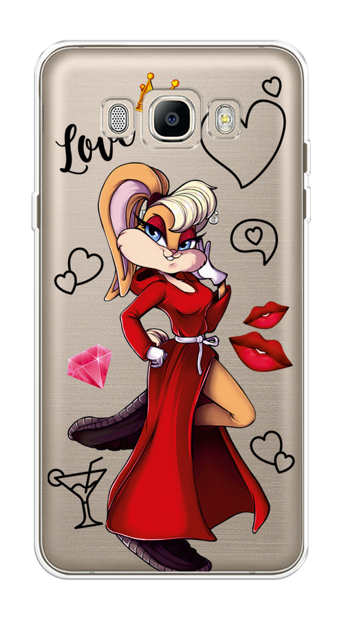 

Чехол на Samsung Galaxy J5 2016 "Rich Lola Bunny", Красный;бежевый;оранжевый, 22750-6
