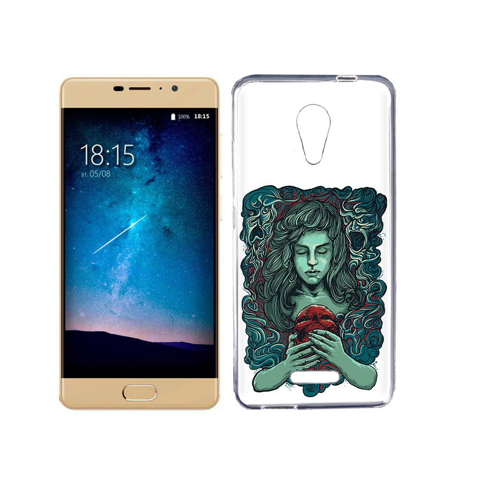 

Чехол MyPads Tocco для BQ 5201 Space спящая девушка, Прозрачный, Tocco