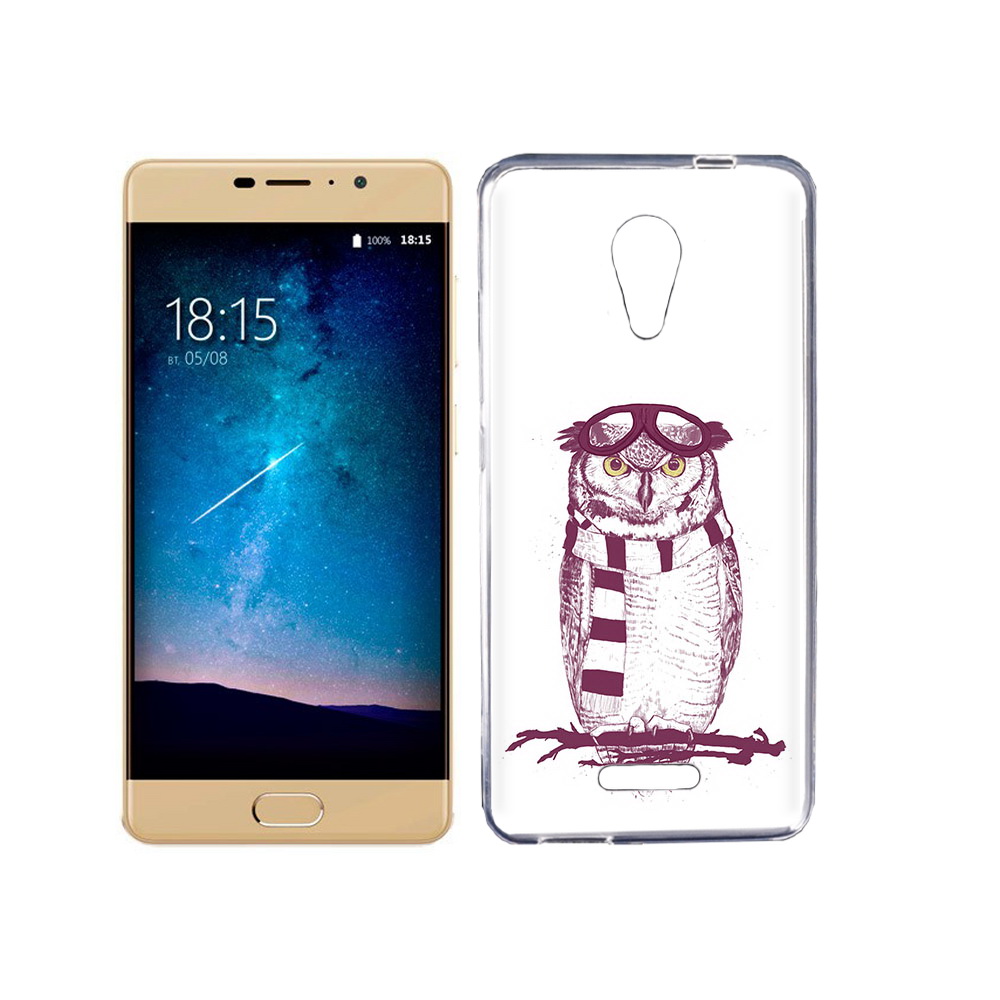 

Чехол MyPads Tocco для BQ 5201 Space сова-летчик, Прозрачный, Tocco