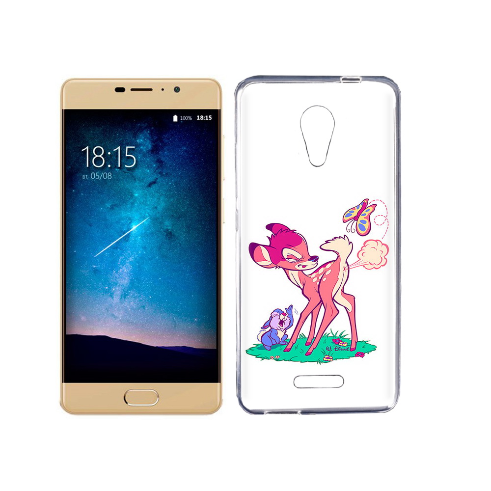 

Чехол MyPads Tocco для BQ 5201 Space смешной олененок, Прозрачный, Tocco