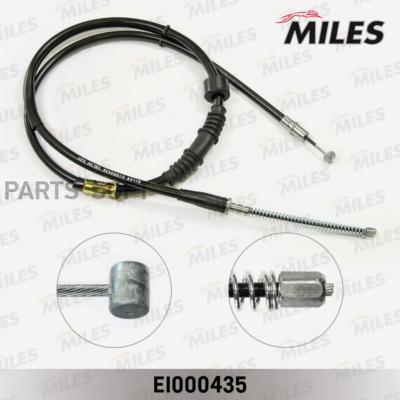 

MILES EI000435 Трос ручного тормоза MITSUBISHI LANCER 03- 1535мм задний левый (диск.тор.), EI000435