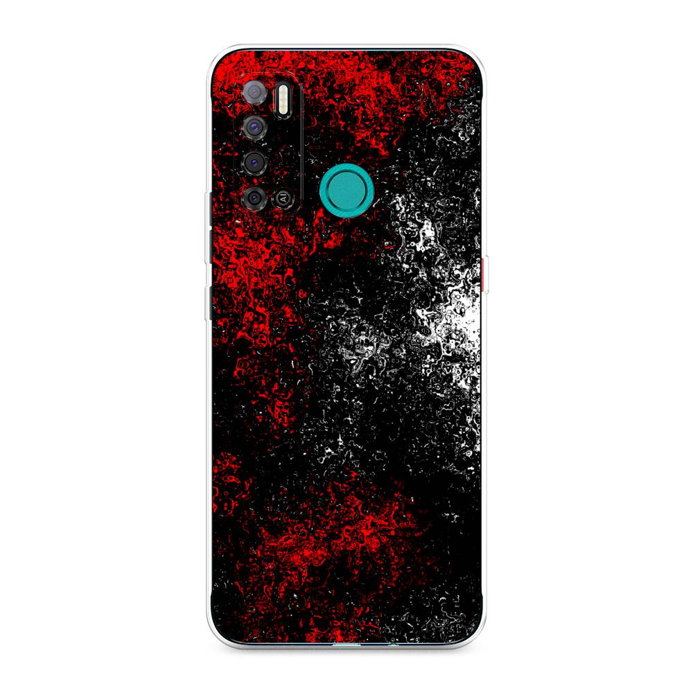 

Чехол на Tecno Pouvoir 4 "Монотипия", Красный;черный;белый, 300350-3