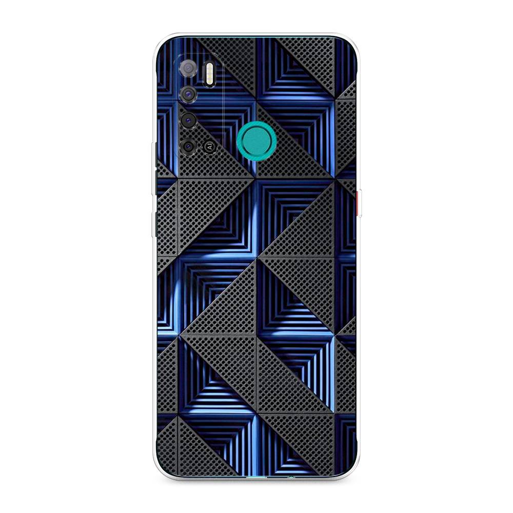 

Чехол на Tecno Pouvoir 4 "IBM", Серый;синий, 300350-3