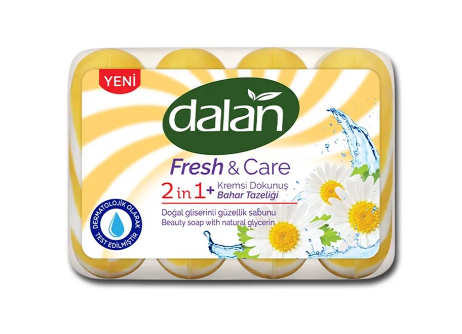 фото Мыло туалетное dalan fresh&care весенняя свежесть, глицериновое, 90 гх4 шт.