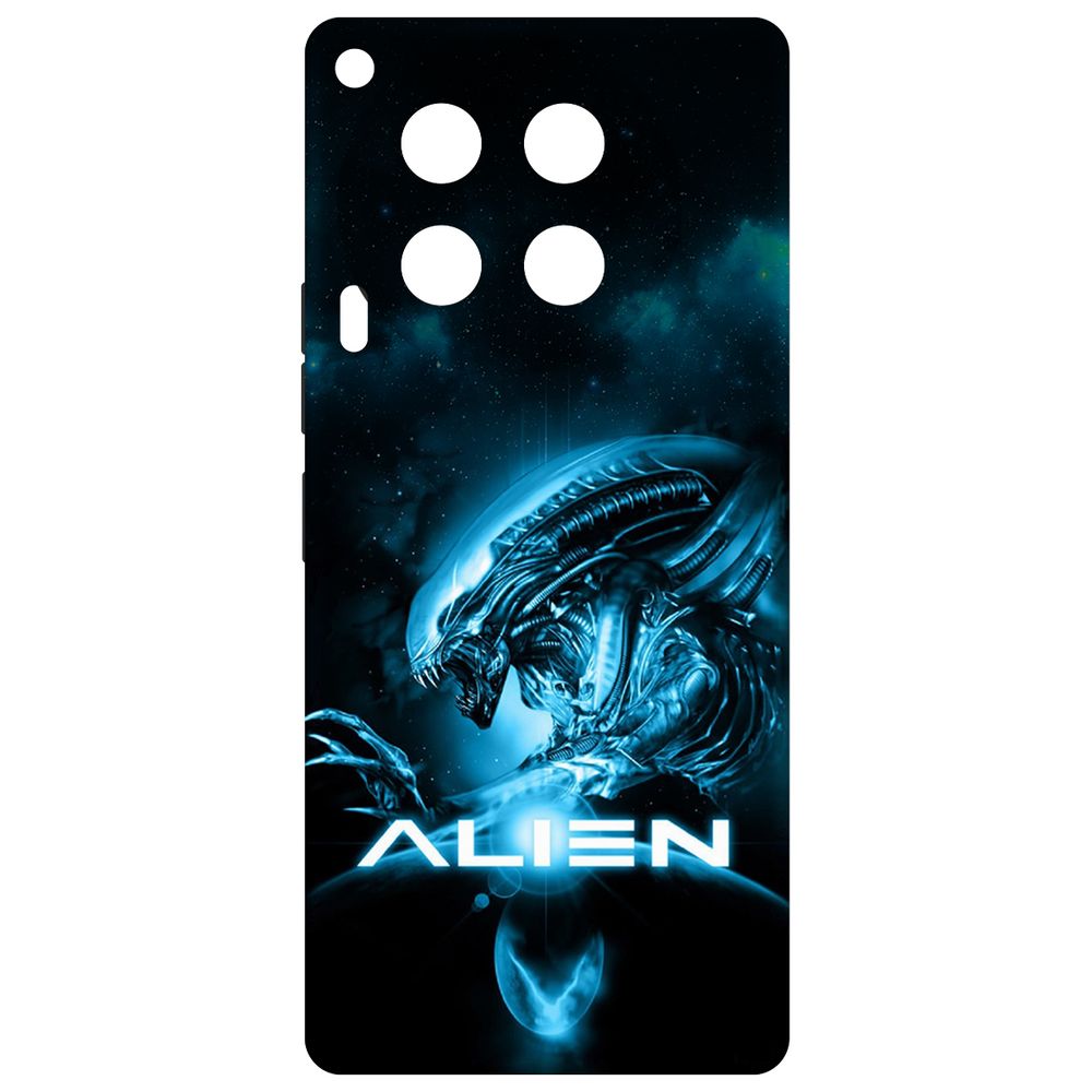 

Чехол-накладка Krutoff Soft Case Чужой. Космос для TECNO Camon 30 черный