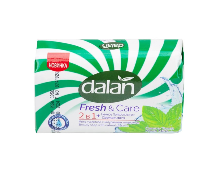 

Мыло туалетное Dalan Fresh&Care Свежая мята, глицериновое, 90 г