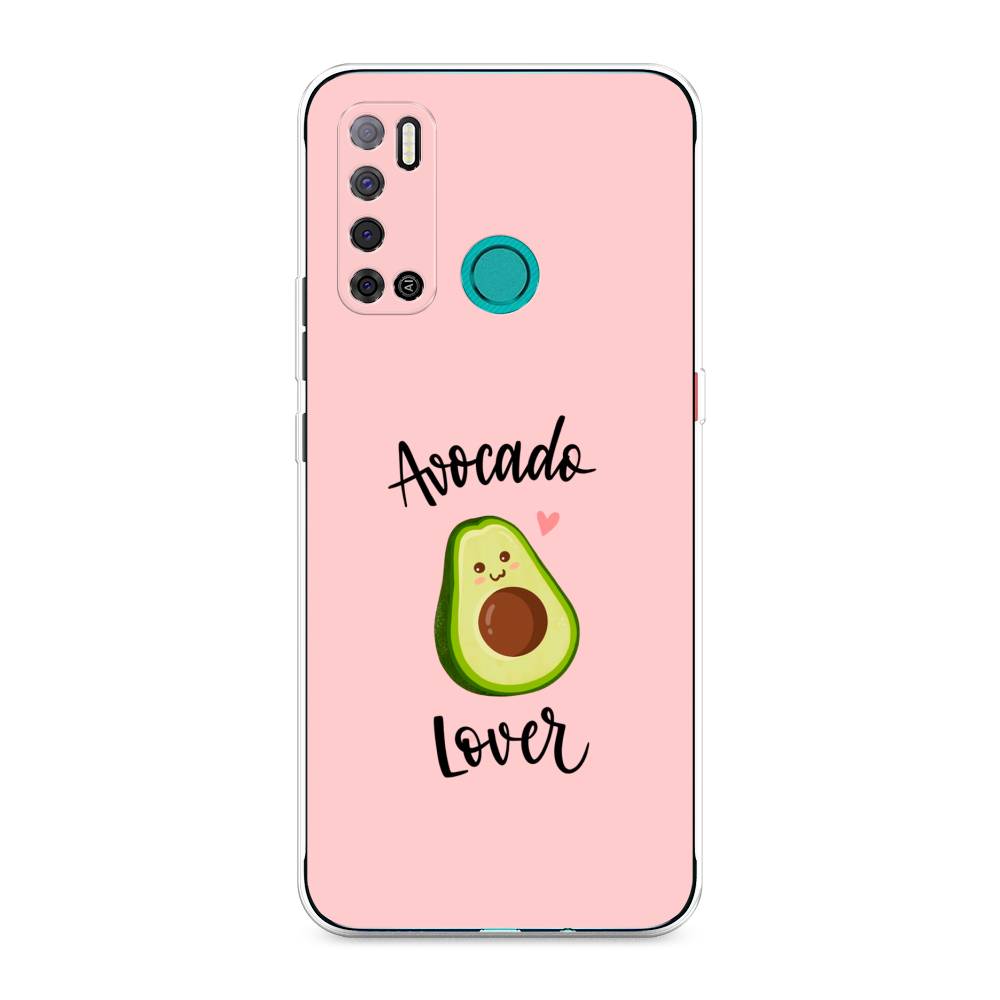 

Чехол на Tecno Pouvoir 4 "Avocado lover", Розовый;зеленый, 300350-6