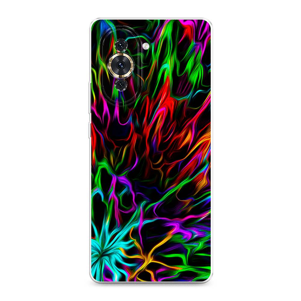 

Чехол для Huawei Nova 10 "Разноцветные разводы", Голубой;зеленый;оранжевый, 6108950-3