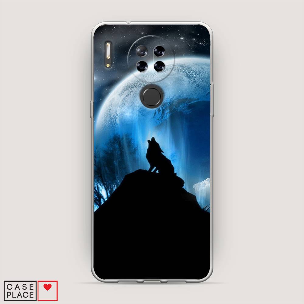 

Чехол на Blackview A80 Волк 2, Синий;черный;белый, 280150-1