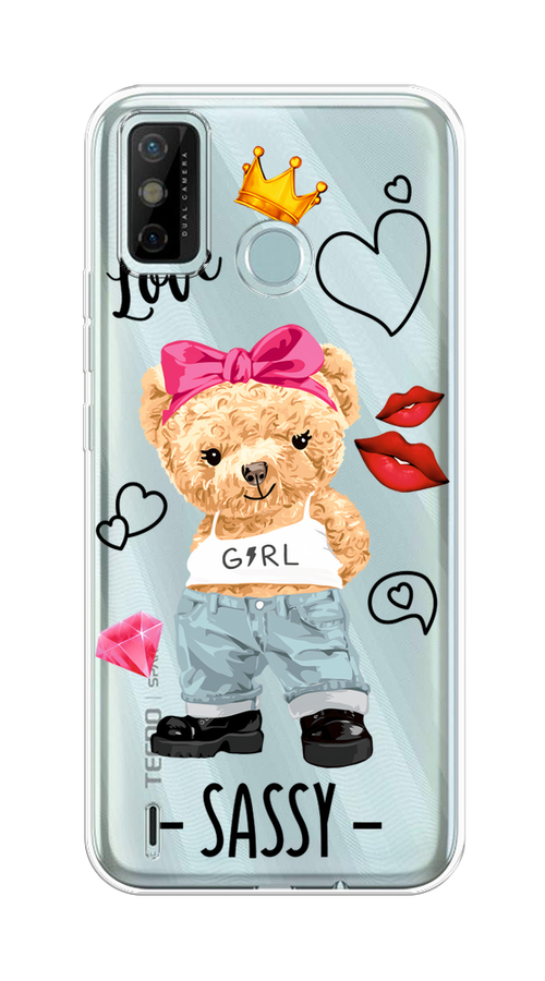 

Чехол на Tecno Spark 6 Go "Sugar Mommy", Голубой;белый;розовый, 300250-6