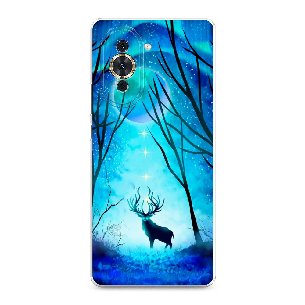 

Чехол для Huawei Nova 10 "Олень северное сияние", Синий;черный;голубой, 6108950-1