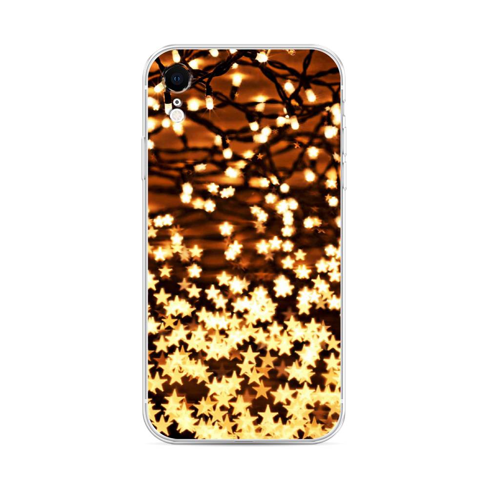 

Чехол для Apple iPhone XR "Новогодняя гирлянда", Золотистый, 12050-5