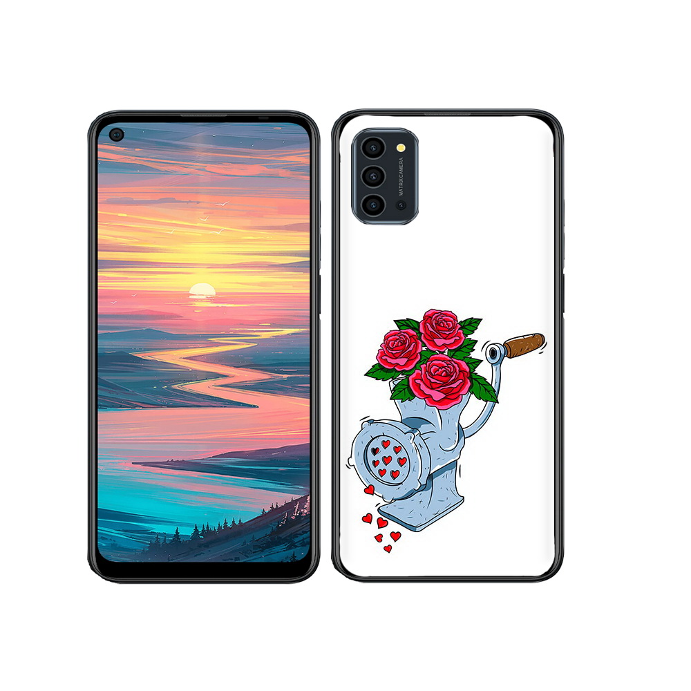 

Чехол MyPads Tocco для Oukitel K9 Pro Цветочные сердца, Прозрачный, Tocco