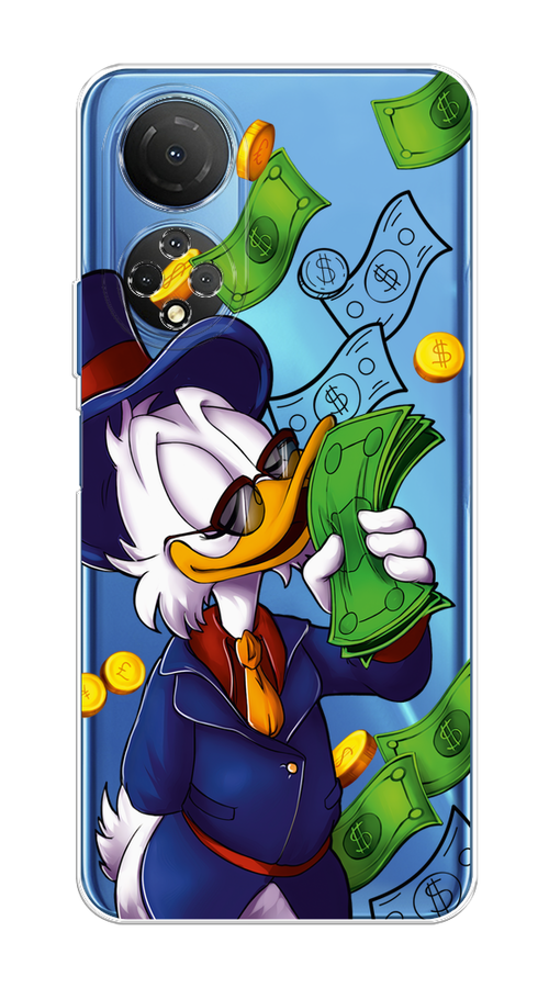 

Чехол на Honor X7 2022 "Scrooge McDuck with Money", Синий;зеленый;белый, 6108850-6