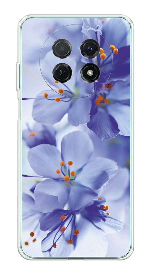

Чехол на Huawei Nova Y91 "Фиолетовые цветки", Фиолетовый;синий, 6121650-1