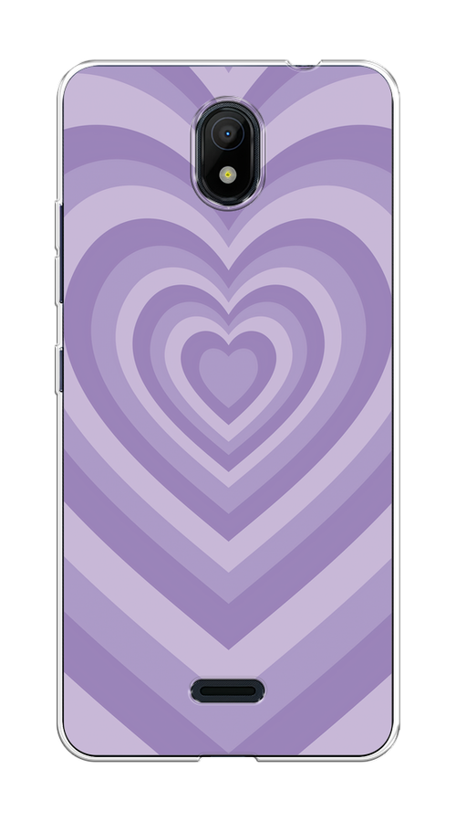 

Чехол на Nokia C100 "Violet heart latte", Фиолетовый, 125350-1
