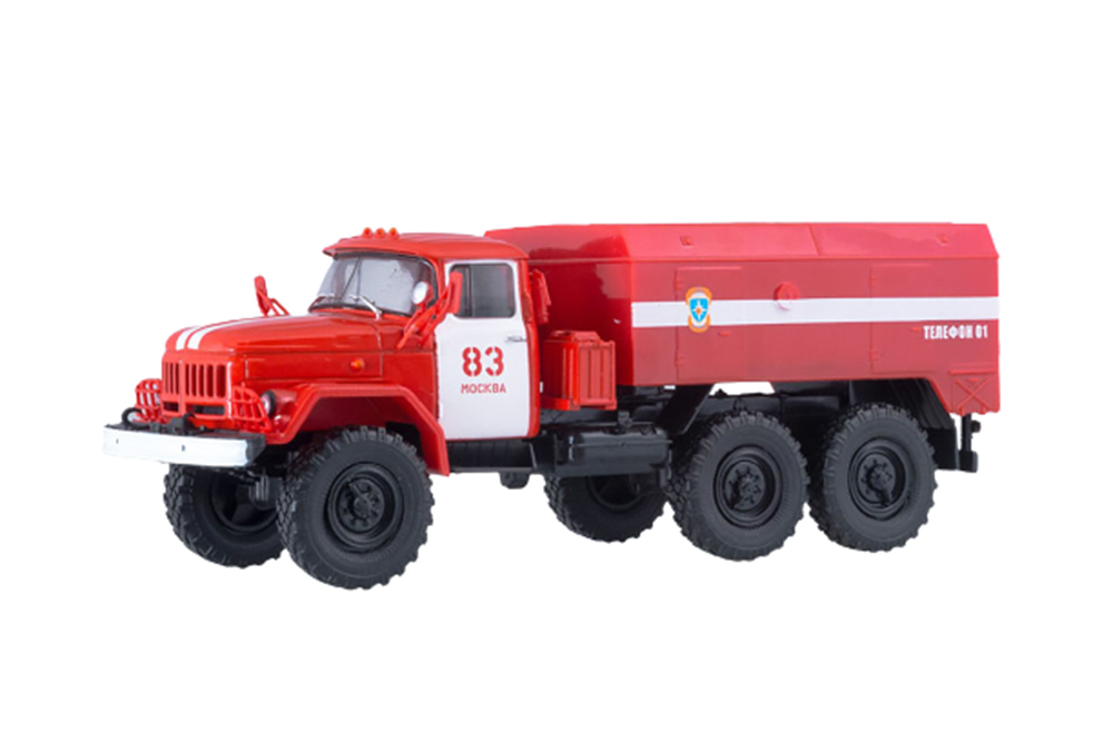 

Модель коллекционная АВТОИСТОРИЯ Зиl 131 УМП-350 пожарный, Красный