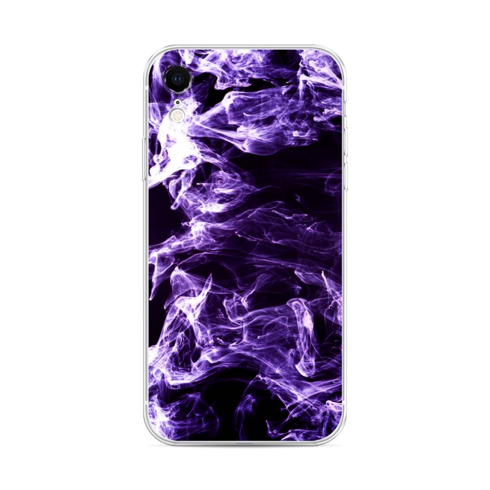 

Чехол на Apple iPhone XR "Фиолетовый дым", Фиолетовый;белый;черный, 12050-3