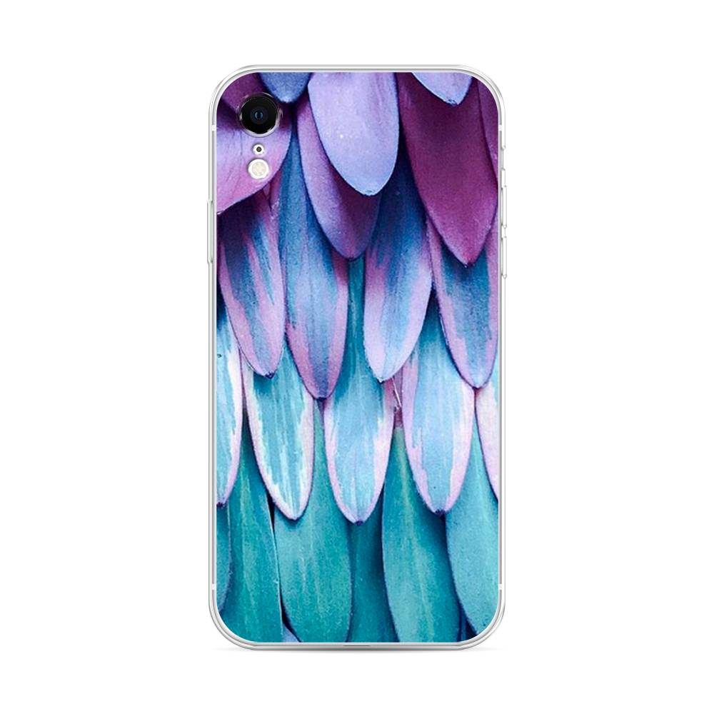 

Чехол для Apple iPhone XR "Синее перо", Фиолетовый;голубой, 12050-3