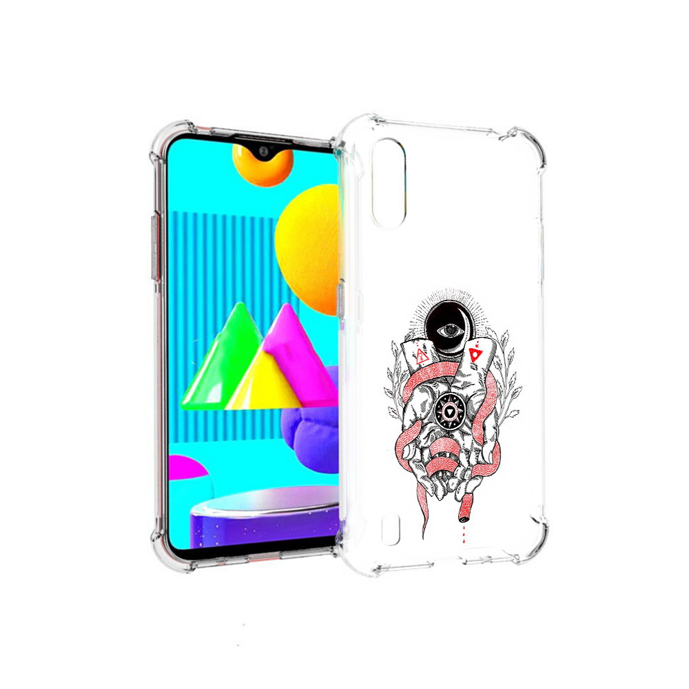 

Чехол MyPads Tocco для Samsung Galaxy M01 абстрация связанные руки (PT151401.486.213), Прозрачный, Tocco