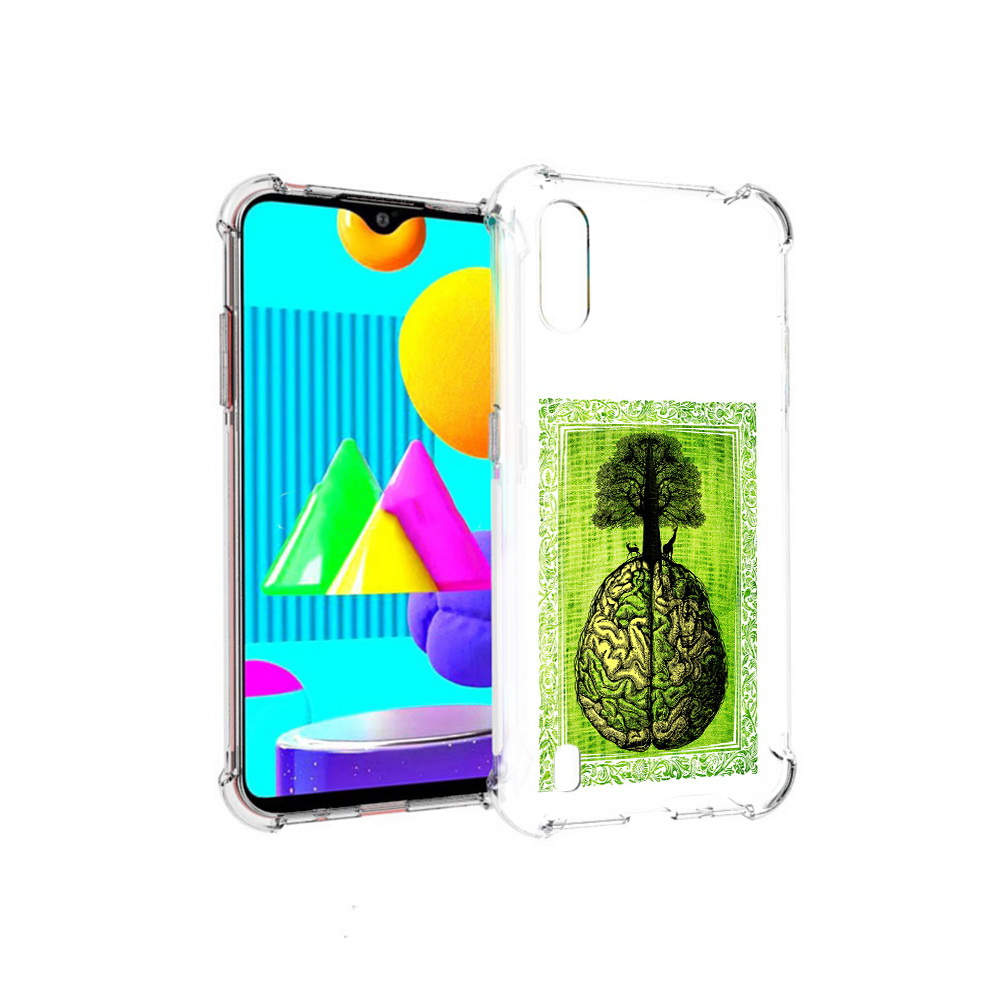 

Чехол MyPads Tocco для Samsung Galaxy M01 абстракция здоровый мозг (PT151401.486.211), Прозрачный, Tocco
