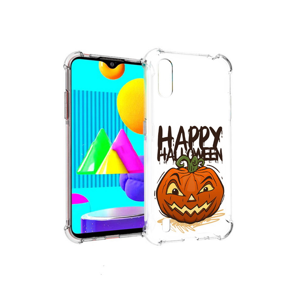 

Чехол MyPads Tocco для Samsung Galaxy M01 Хэллоуин счастливый (PT151401.486.195), Прозрачный, Tocco