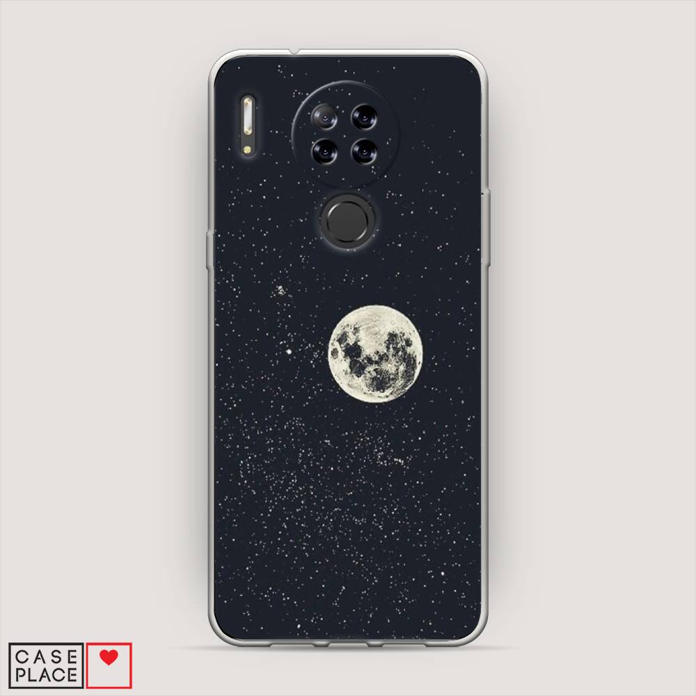 

Чехол на Blackview A80 Полнолуние, Бордовый, 280150-2