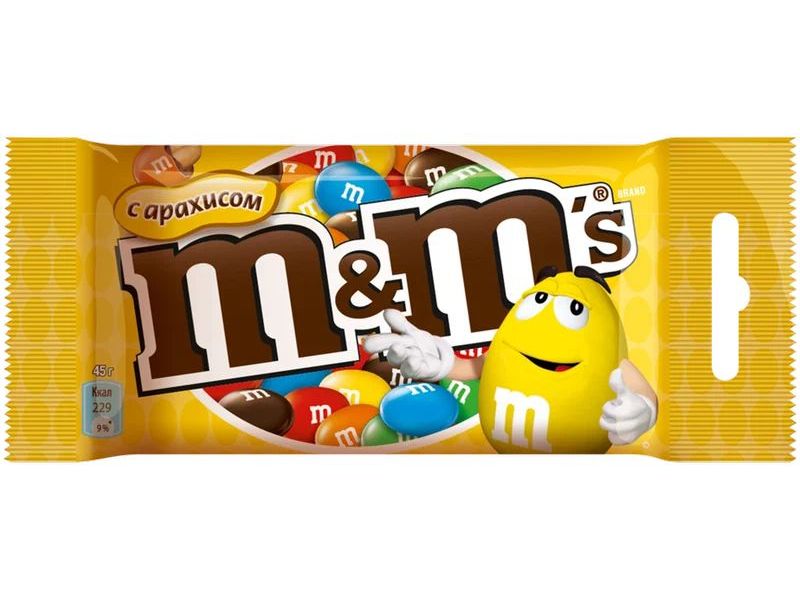 

Драже M&Ms с арахисом 45 г