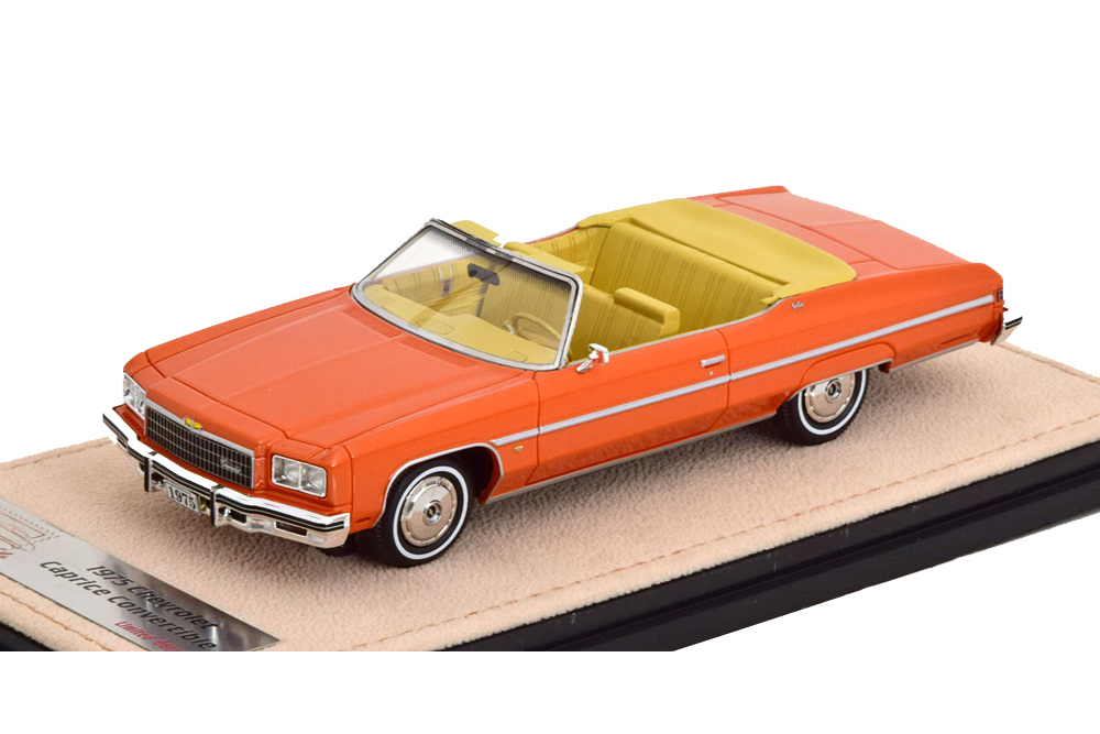 

Модель коллекционная STAMP Chevrolet caprice convertible (открытый) 1975 orange poly, Оранжевый