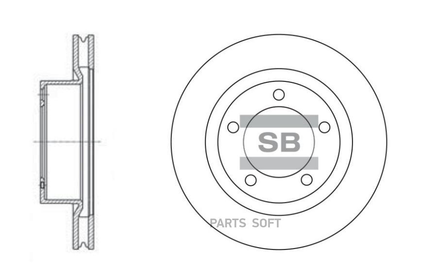 Диск Тормозной Sangsin brake арт. SD4017