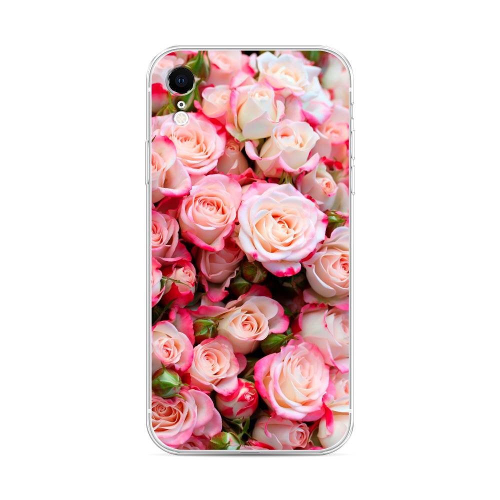 

Чехол на Apple iPhone XR "Много роз", Розовый, 12050-2