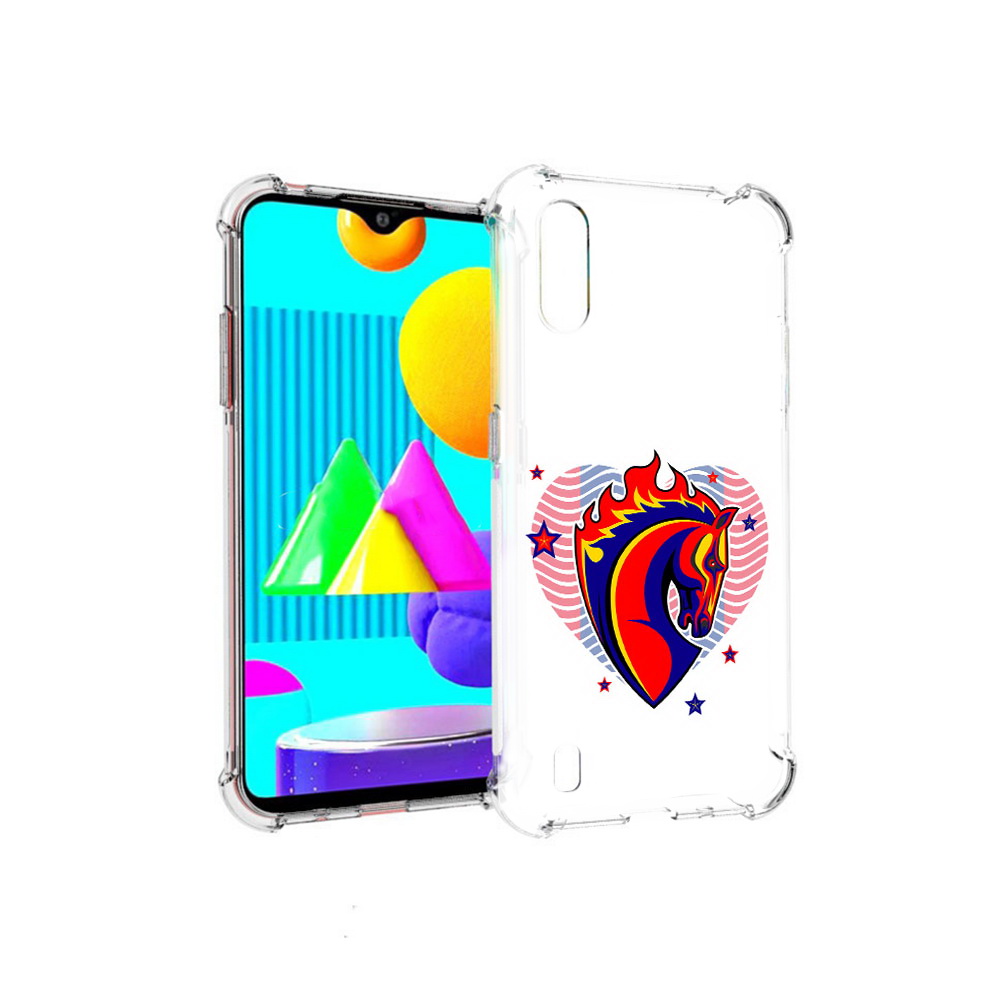 

Чехол MyPads Tocco для Samsung Galaxy M01 ФК ЦСЛ Лошадь (PT151401.486.180), Прозрачный, Tocco