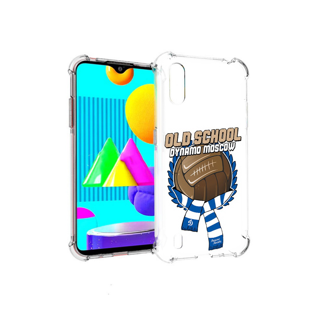 

Чехол MyPads Tocco для Samsung Galaxy M01 ФК Динамо олд скул (PT151401.486.176), Прозрачный, Tocco