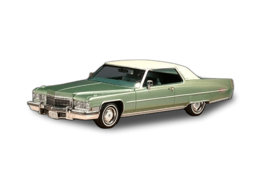 Модель коллекционная STAMP Cadillac coupe deville 1973 sage metallic