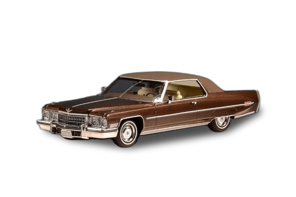 Модель коллекционная STAMP Cadillac coupe deville 1973 burnt sienna metallic