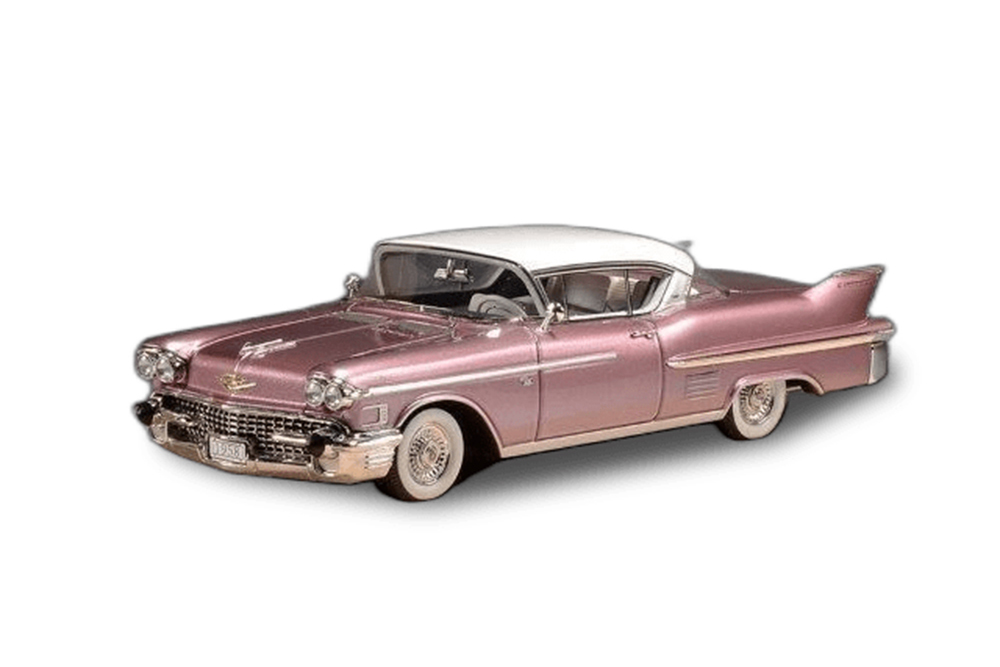 

Модель коллекционная STAMP Cadillac coupe deville 1958 pink metallic, Розовый