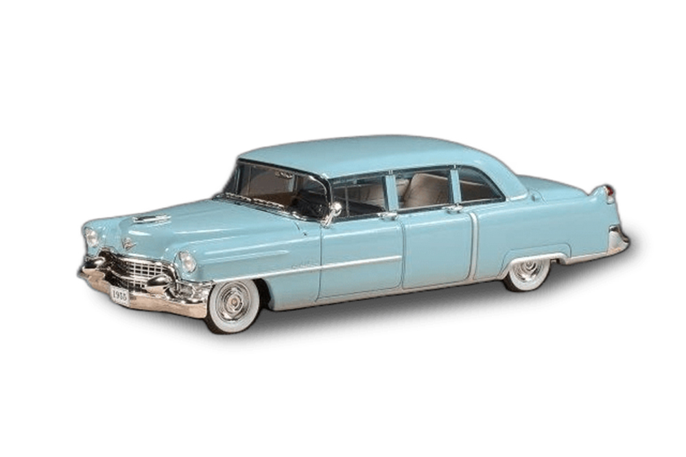 Модель коллекционная STAMP Cadillac fleetwood 75 limousine 1955 azure blue