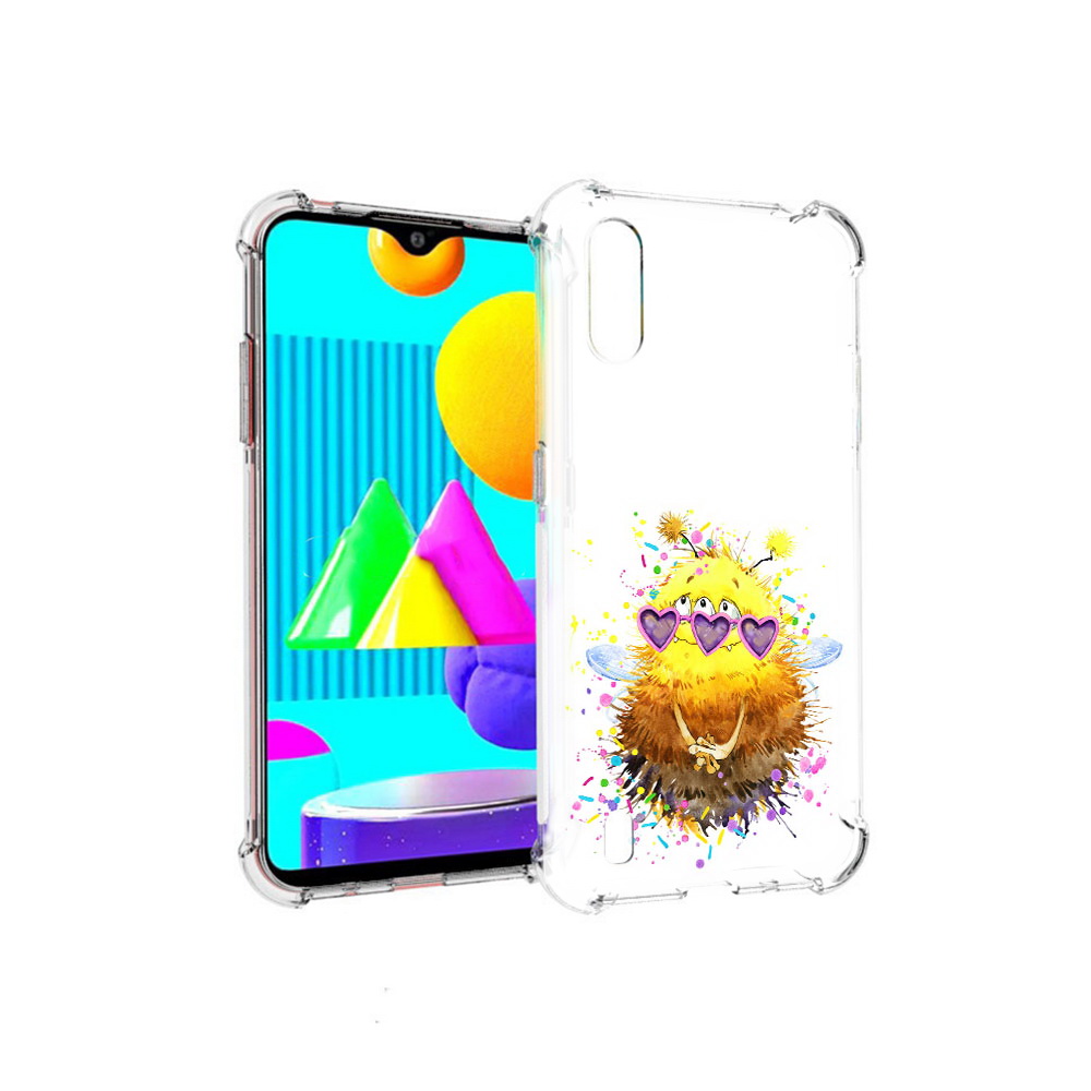 

Чехол MyPads Tocco для Samsung Galaxy M01 Пушитый шмель (PT151401.486.143), Прозрачный, Tocco