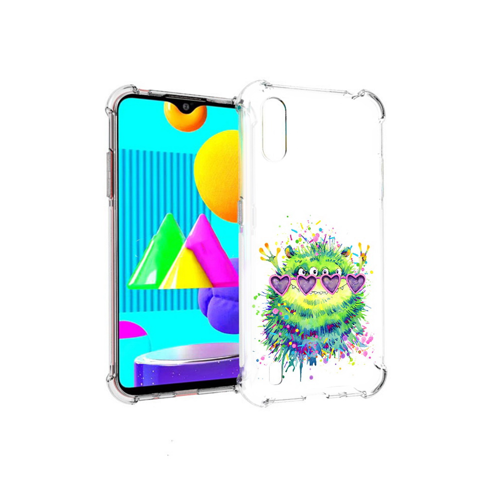 

Чехол MyPads Tocco для Samsung Galaxy M01 Пушистый персонаж (PT151401.486.142), Прозрачный, Tocco