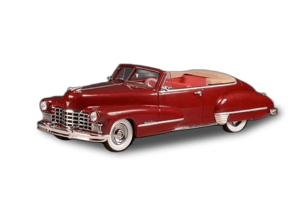 

Модель коллекционная STAMP Cadillac series 62 convertible (открытый) 1947 maroon metallic, Красный