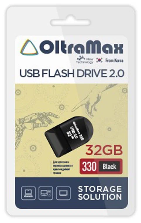 

Флешка Oltramax 32 ГБ черный (OM-32GB-330-Black)