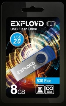 USB флэш-накопитель EXPLOYD 8GB 530 синий