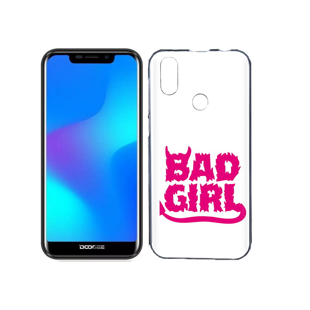 

Чехол MyPads Tocco для Doogee X70 плохая девочка, Прозрачный, Tocco