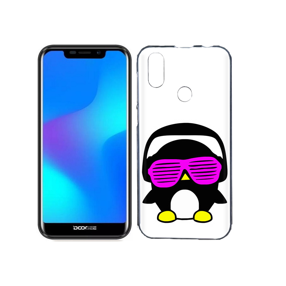 

Чехол MyPads Tocco для Doogee X70 пингвин, Прозрачный, Tocco