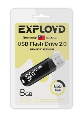 USB флэш-накопитель EXPLOYD EX-8GB-650-Black