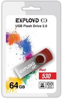 USB флэш-накопитель EXPLOYD 64GB 530 красный